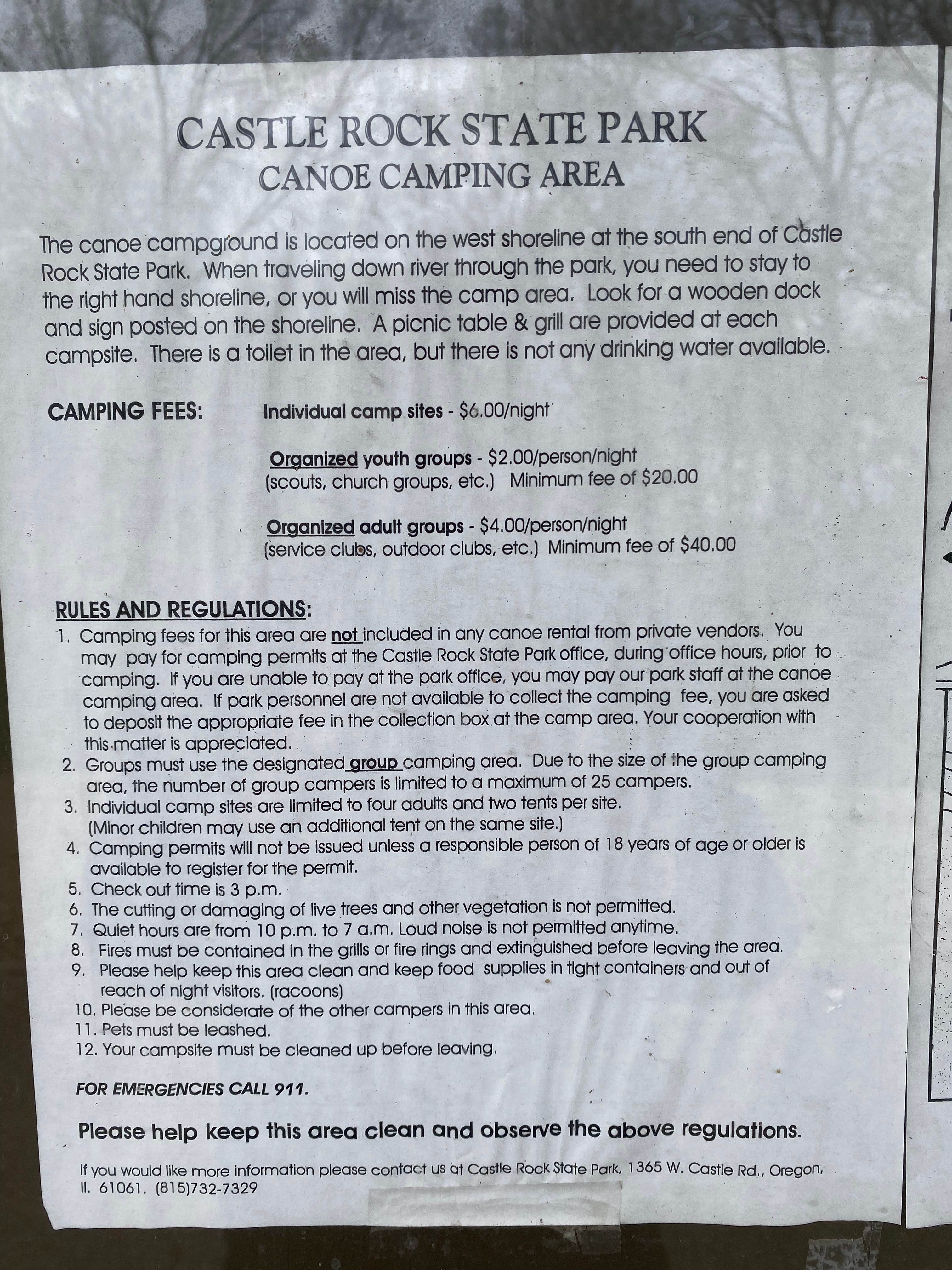 Camper-submitted photo at Castle Rock State Park Campground near Mount Morris, IL