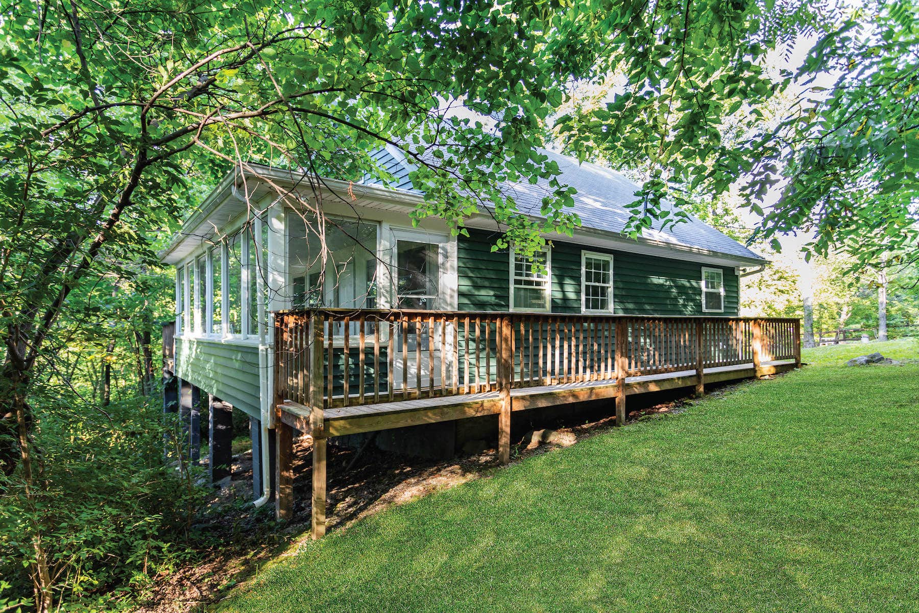 The Dyrt's photo of a cabin at Cozy Cottage w Hot Tub, Fire Pit, WiFi & Sunroom! near Flint Hill, VA