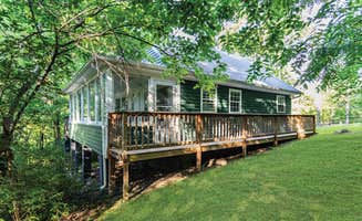 The Dyrt's photo of a cabin at Cozy Cottage w Hot Tub, Fire Pit, WiFi & Sunroom! near Boyce, VA
