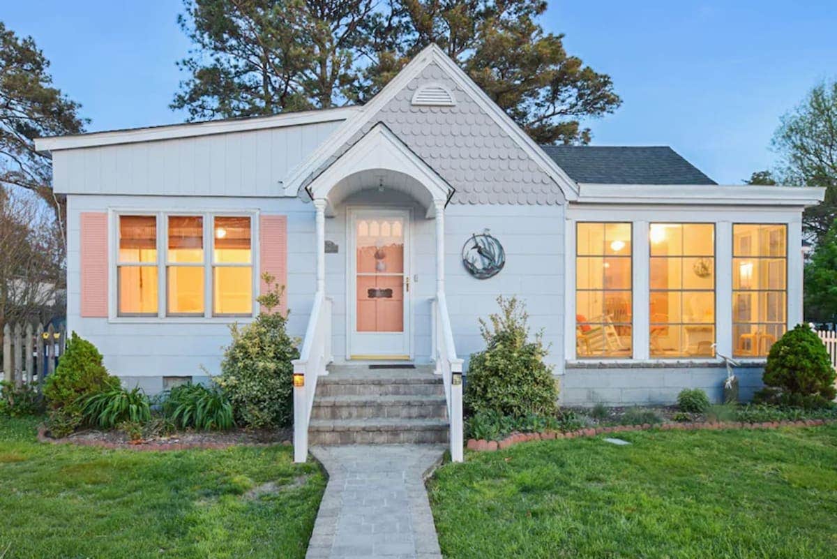 Cottage w Private Creek, Sunroom, Fire Pit, & WiFi