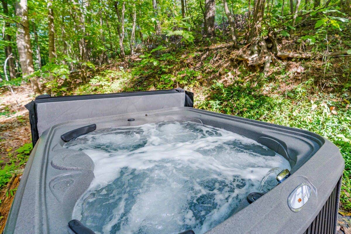 Camper submitted image from Modern Chalet w Hot Tub, Large Deck, Grill & WiFi - 2