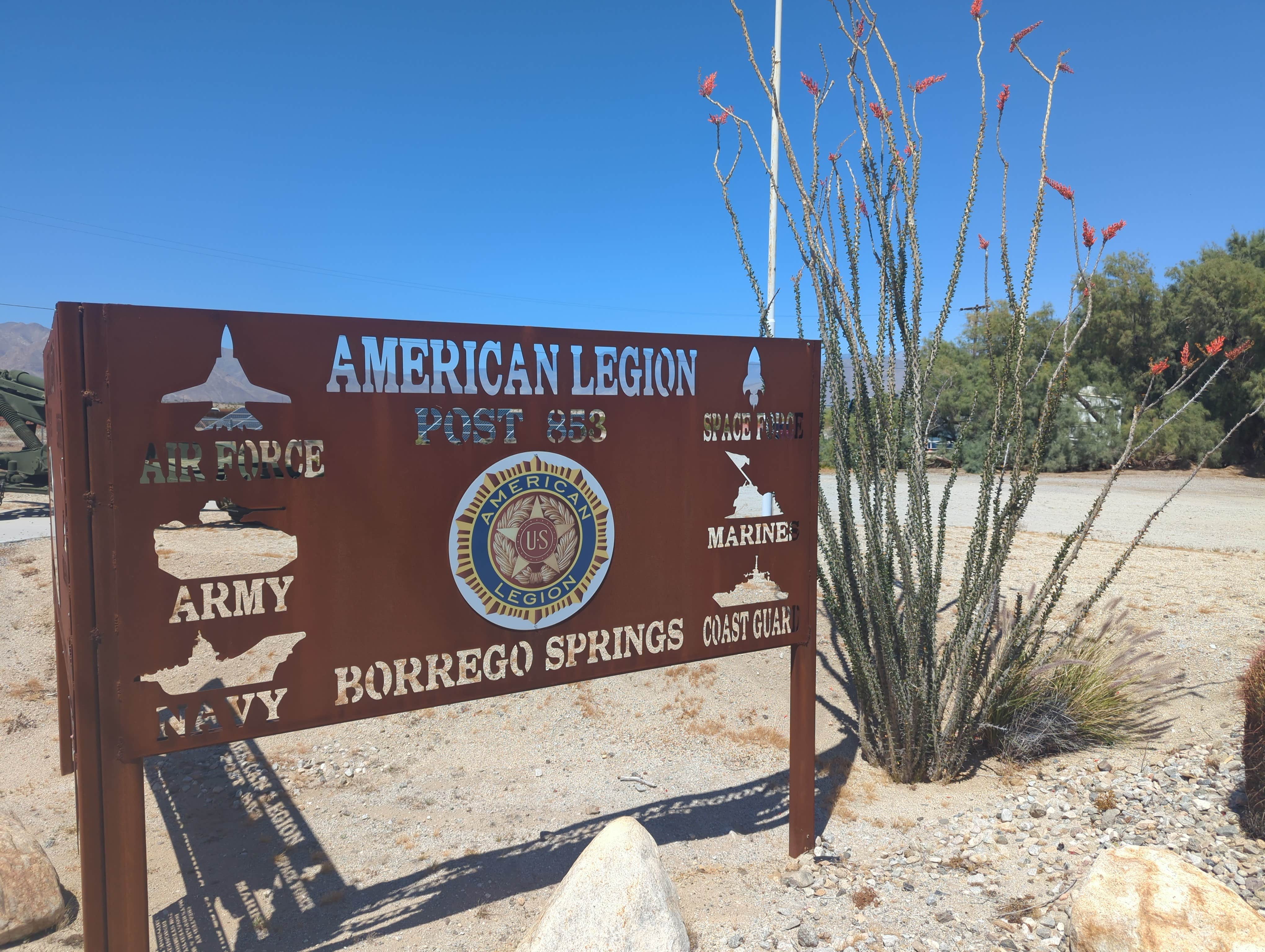 Camping near Tamarisk Grove Campground — Anza-Borrego Desert State Park: American Legion Post 853, Borrego Springs, California