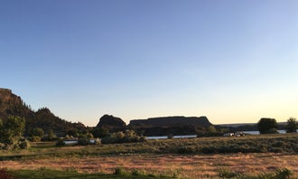 Camping near Bay Loop Campground — Steamboat Rock State Park: Red Rock Shadow Ranch RV Glamp Pad, Electric City, Washington