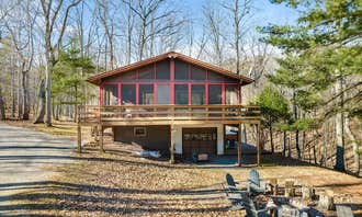 Camping near Avalon Resort: Cabin w New Hot Tub, River/Kayak, WiFi, & Fire Pit, Little Orleans, West Virginia