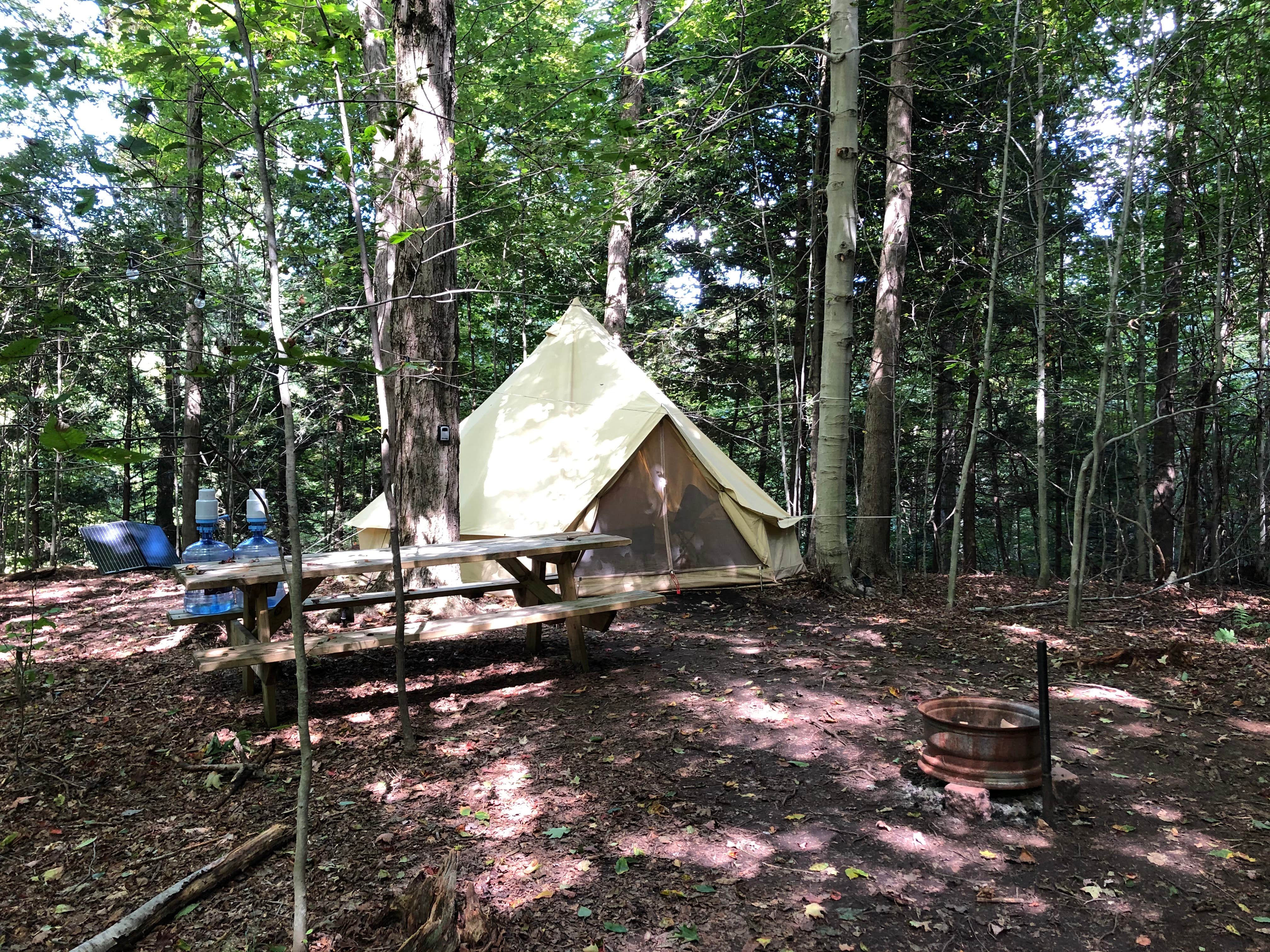 Adrienne & Morgan S.'s photo of a cabin at Sawdust FarmCamp near Cortland, OH