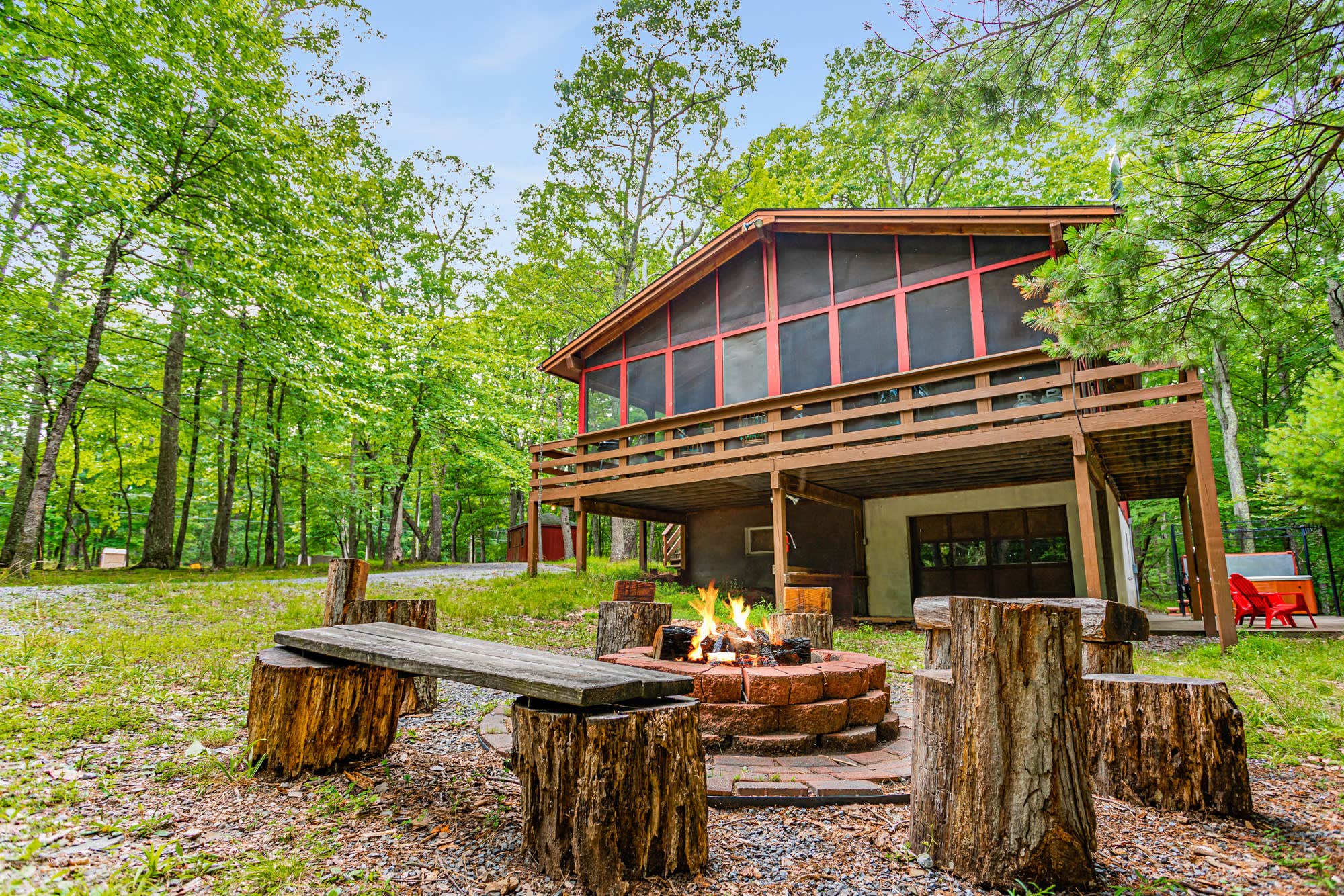 The Dyrt's photo of a cabin at Cabin w New Hot Tub, River/Kayak, WiFi, & Fire Pit near Burlington, WV