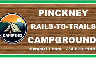 Camping near Green Lake Rustic Campground — Waterloo Recreation Area: PINCKNEY RAILS-TO-TRAIL CAMPGROUND, Pinckney, Michigan
