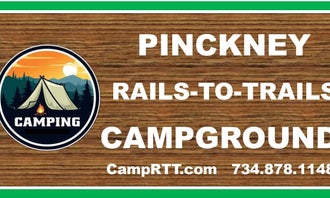 Camping near Lake Chemung Outdoor Resort: PINCKNEY RAILS-TO-TRAIL CAMPGROUND, Pinckney, Michigan