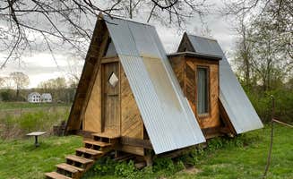 Laura's photo of a cabin at Gatherwild Ranch near Windham, NY