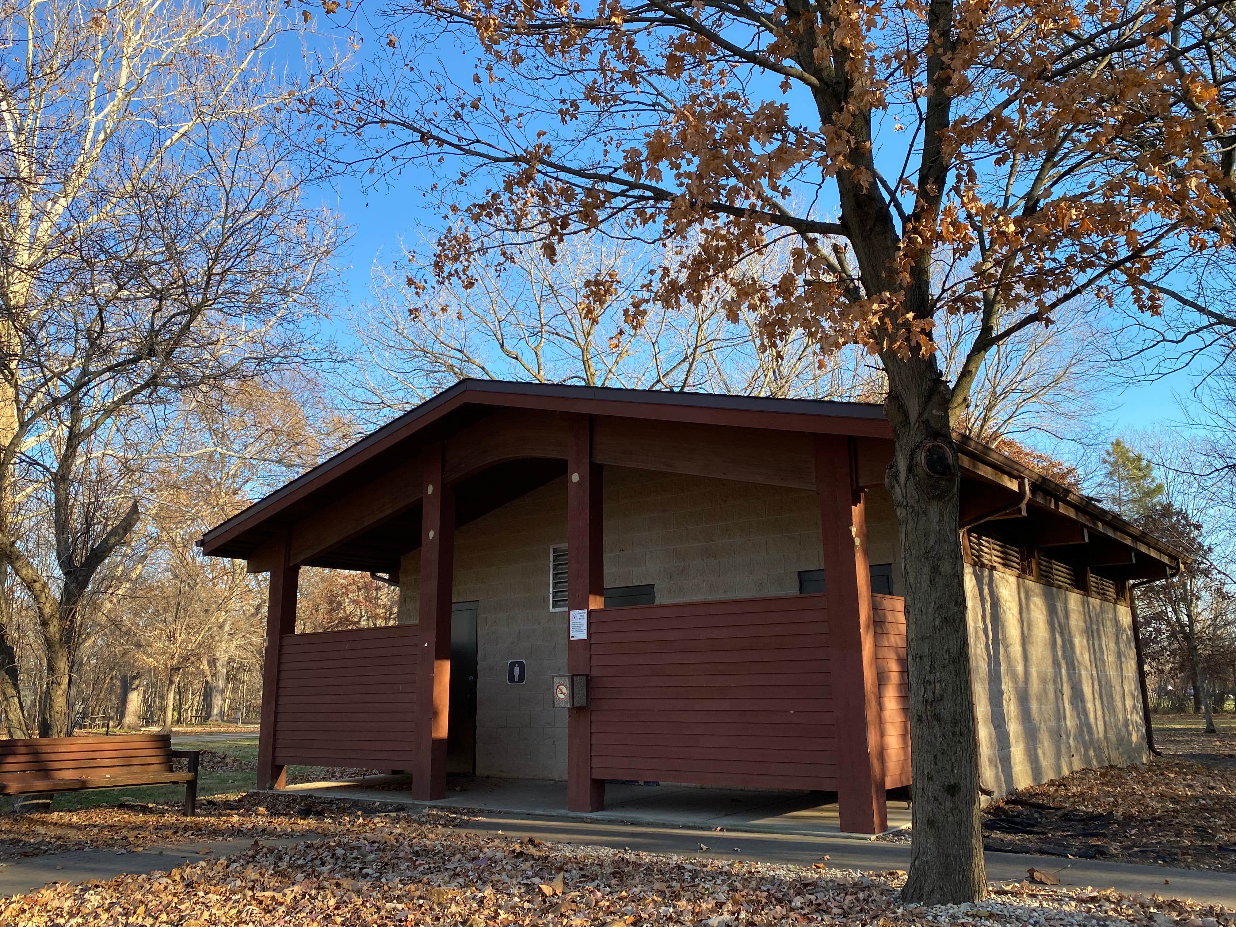 Stuart K.'s photo of a cabin at Great Falls Campground — Illini State Park near Somonauk, IL