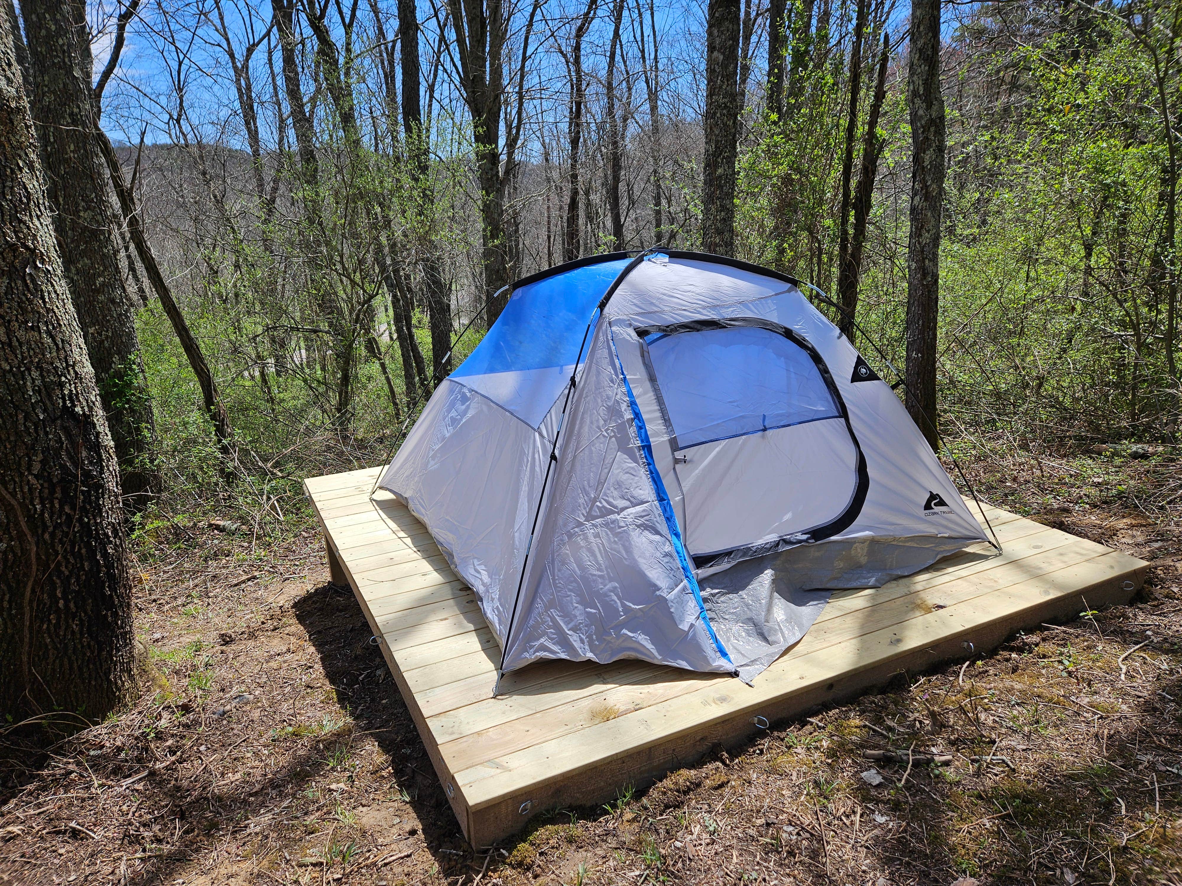 E F.'s photo of tent camping at Hocking Vacations Campsites near Lockbourne, OH