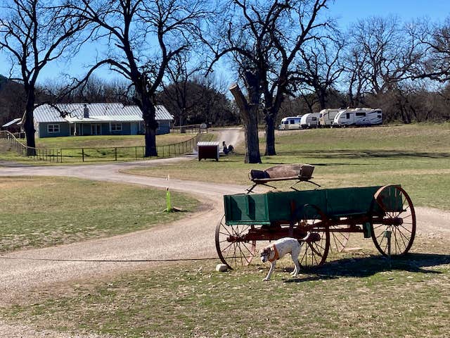 MickandKarla W.'s photo of camping with pets at Pecan Valley RV Park near Eldorado, TX