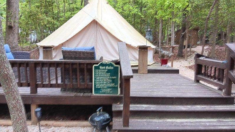 Camping near Wisteria Beach Hideaway: Gee Haven: Yurt & Cabin, Millwood, Virginia