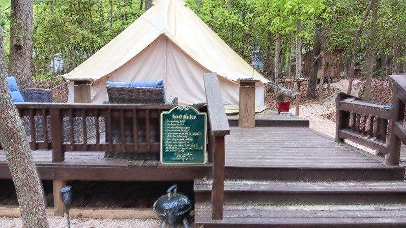 Camper submitted image from Gee Haven: Yurt & Cabin - 1