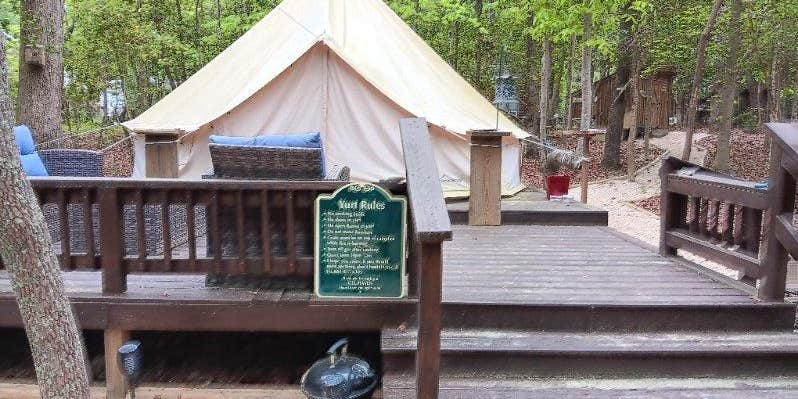 Camper submitted image from Gee Haven: Yurt & Cabin