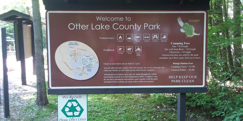 Camper submitted image from Otter Lake County Park