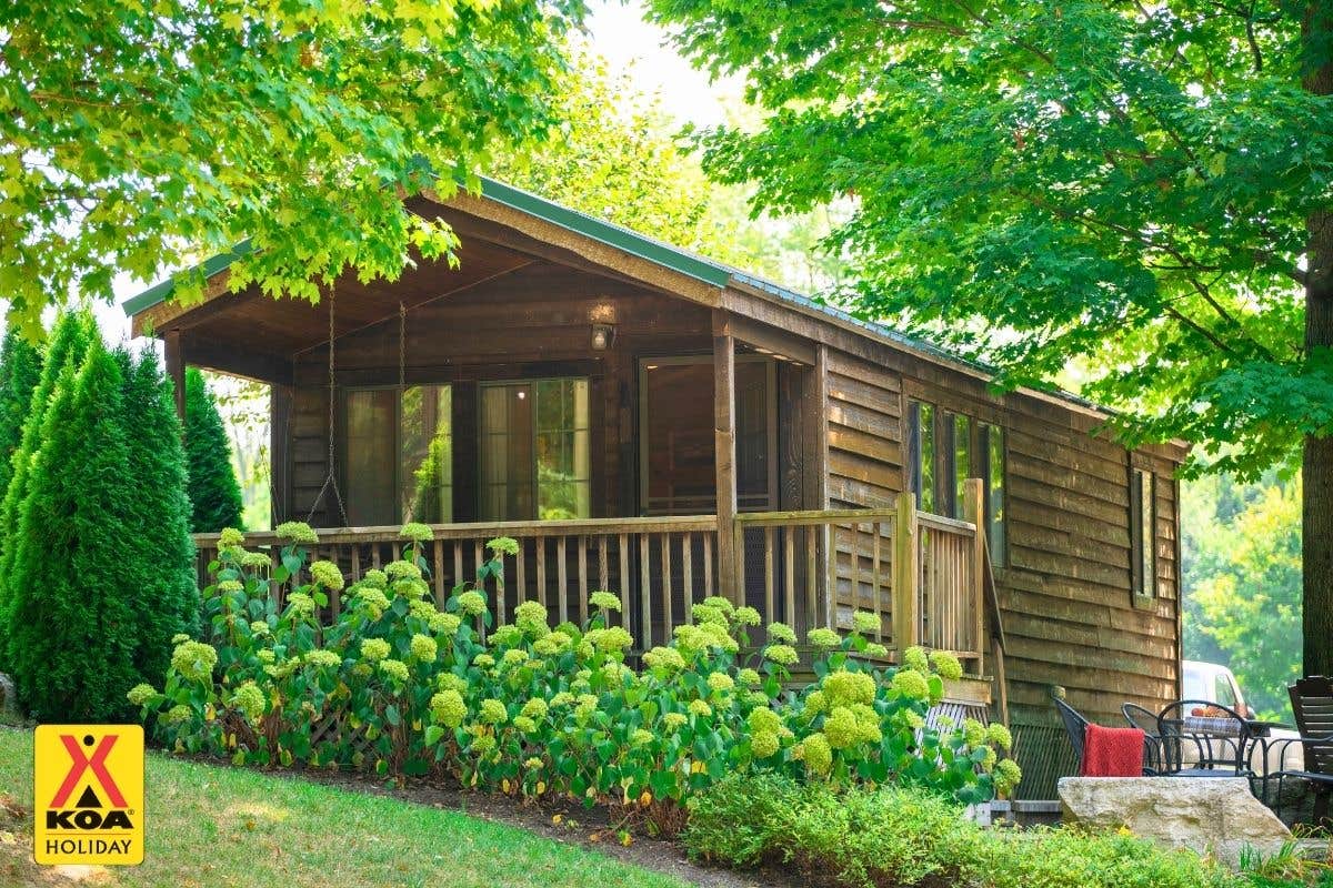 Amelia D.'s photo of a cabin at Dayton KOA Holiday near Blue Ash, OH