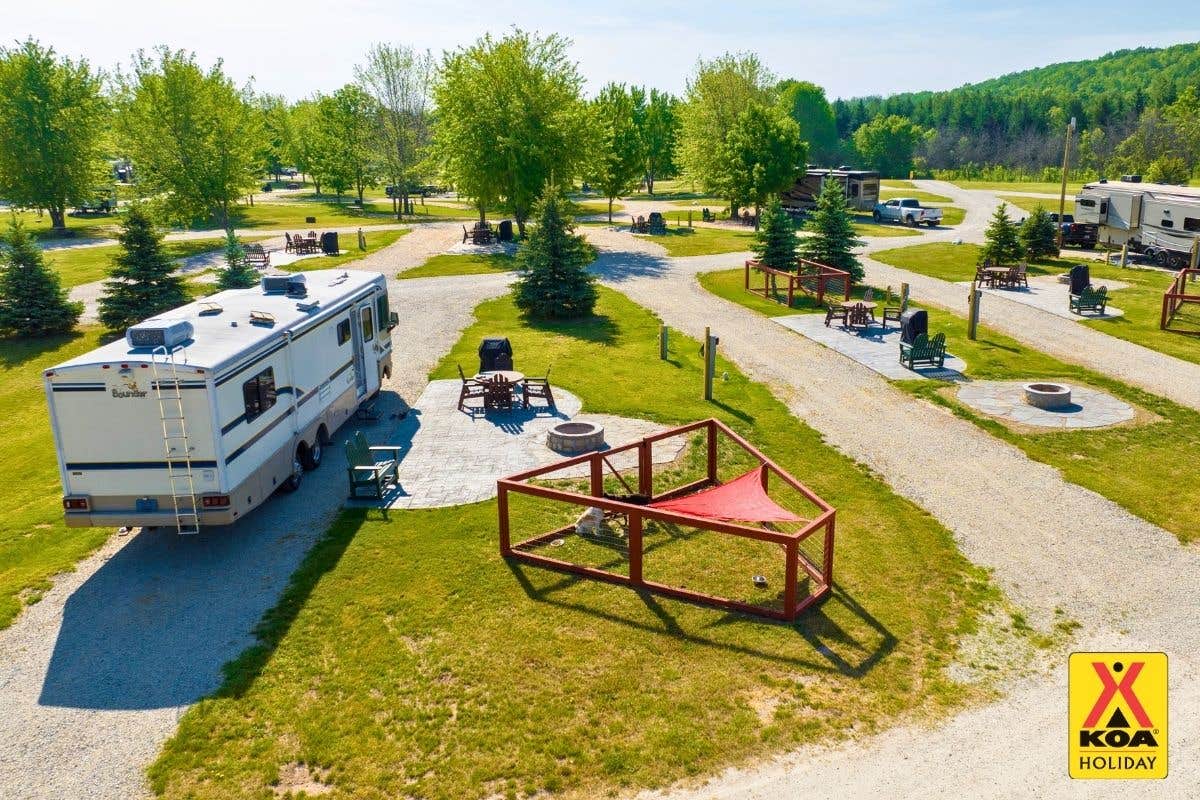 Amelia D.'s photo of rv camping at Door County KOA Holiday near Kewaunee, WI