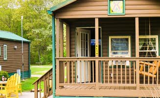 Stacy W.'s photo of a cabin at Mystic KOA near Clinton, CT