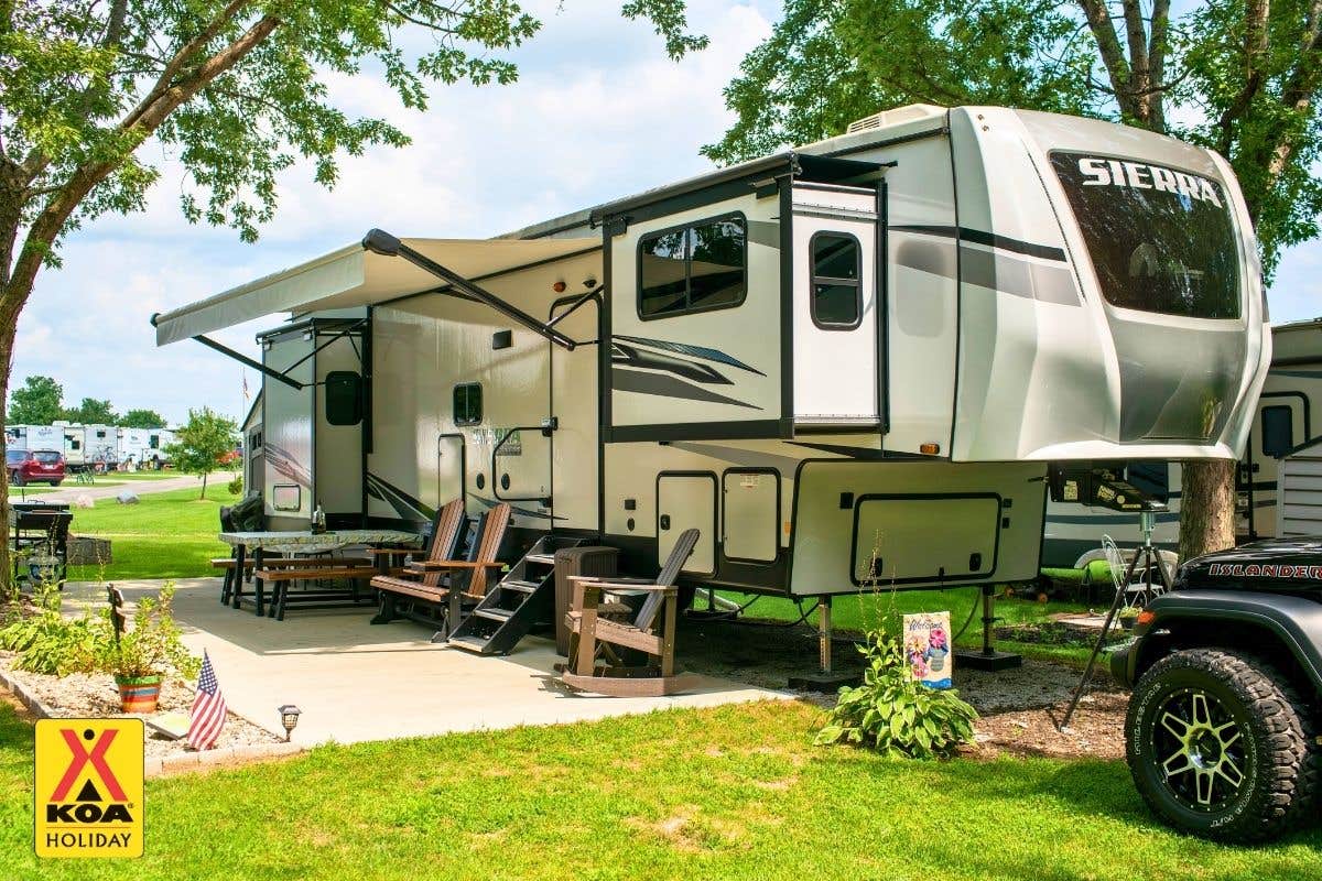 Camping near Trading Post Outfitters: Angola/Hogback Lake KOA Holiday, Angola, Indiana