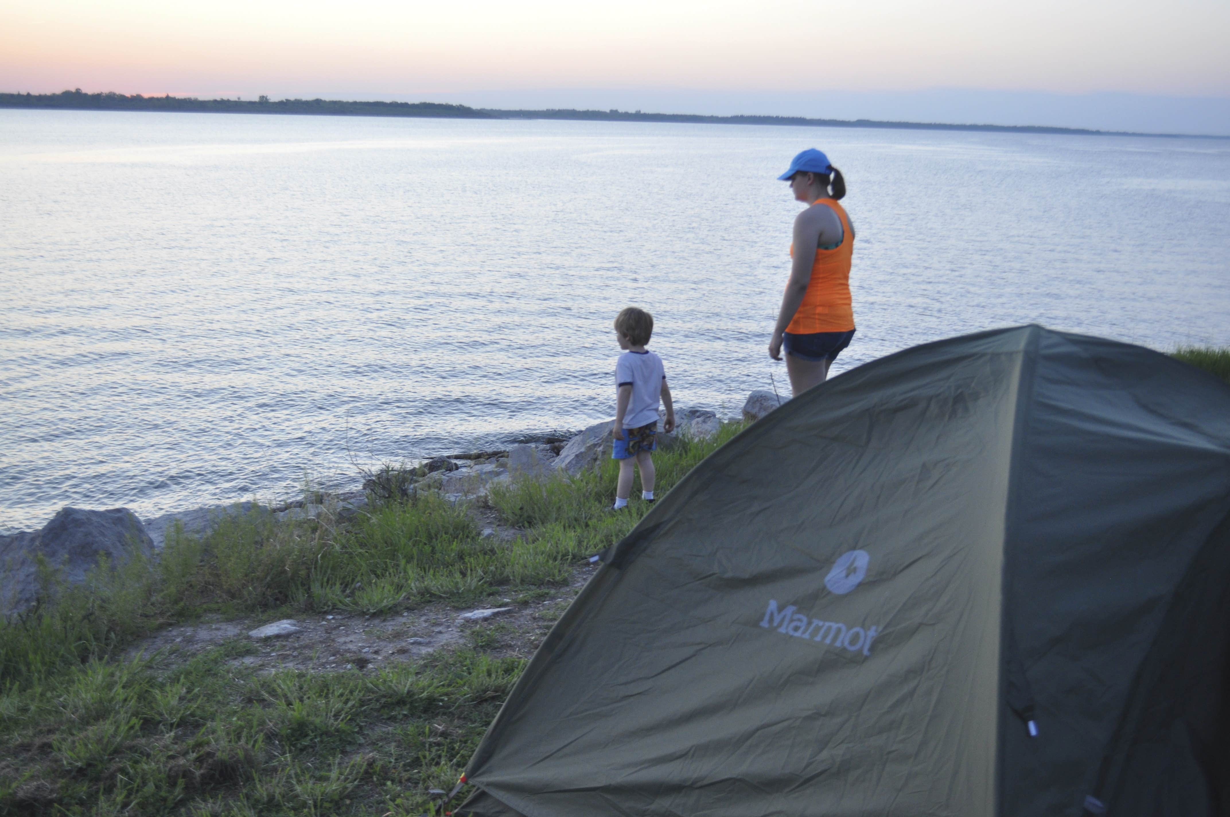 Seth  N.'s photo of tent camping at Cedar Point — Milford State Park near Minneapolis, KS