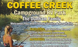 Camping near East Fork Campground: Coffee Creek Campground and RV Park, Trinity Center, California