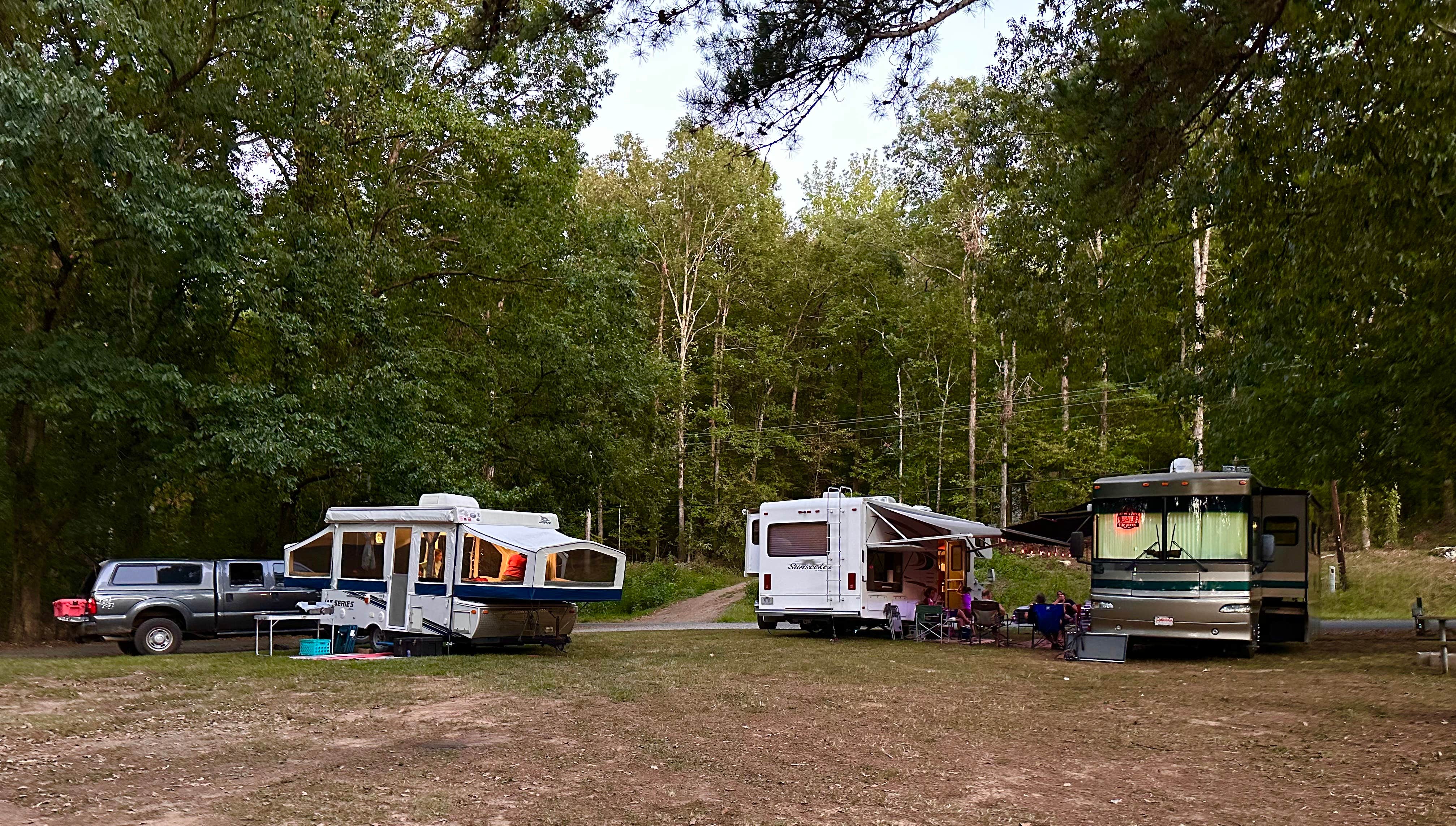 Kasey G.'s photo of rv camping at Red River Trout Dock RV Resort near Greers Ferry Lake