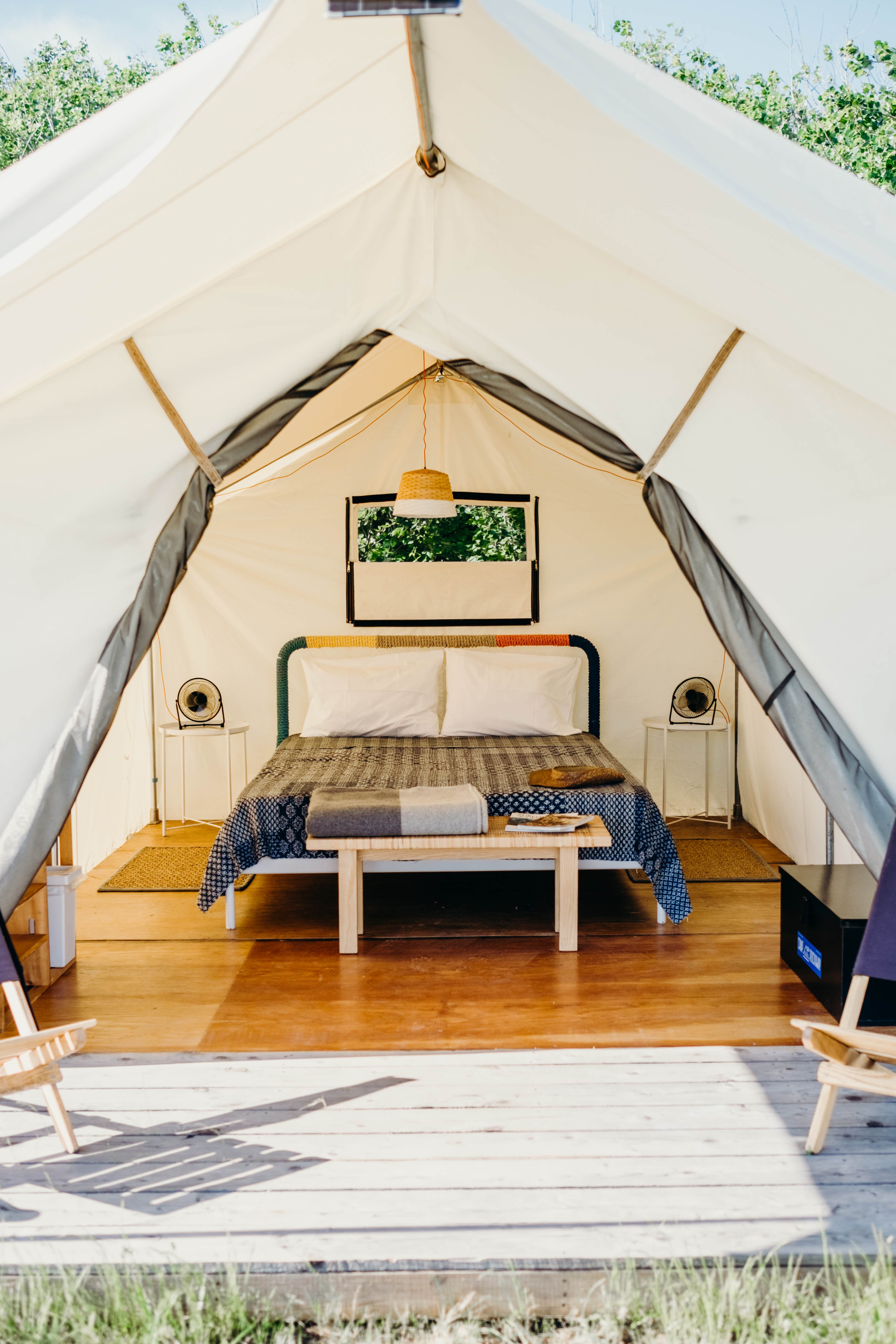Jonny  A.'s photo of glamping accommodations at Madbush Falls near Barre, VT