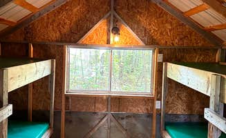 Magic F.'s photo of glamping accommodations at Magic Falls Adventures Campground near Bingham, ME