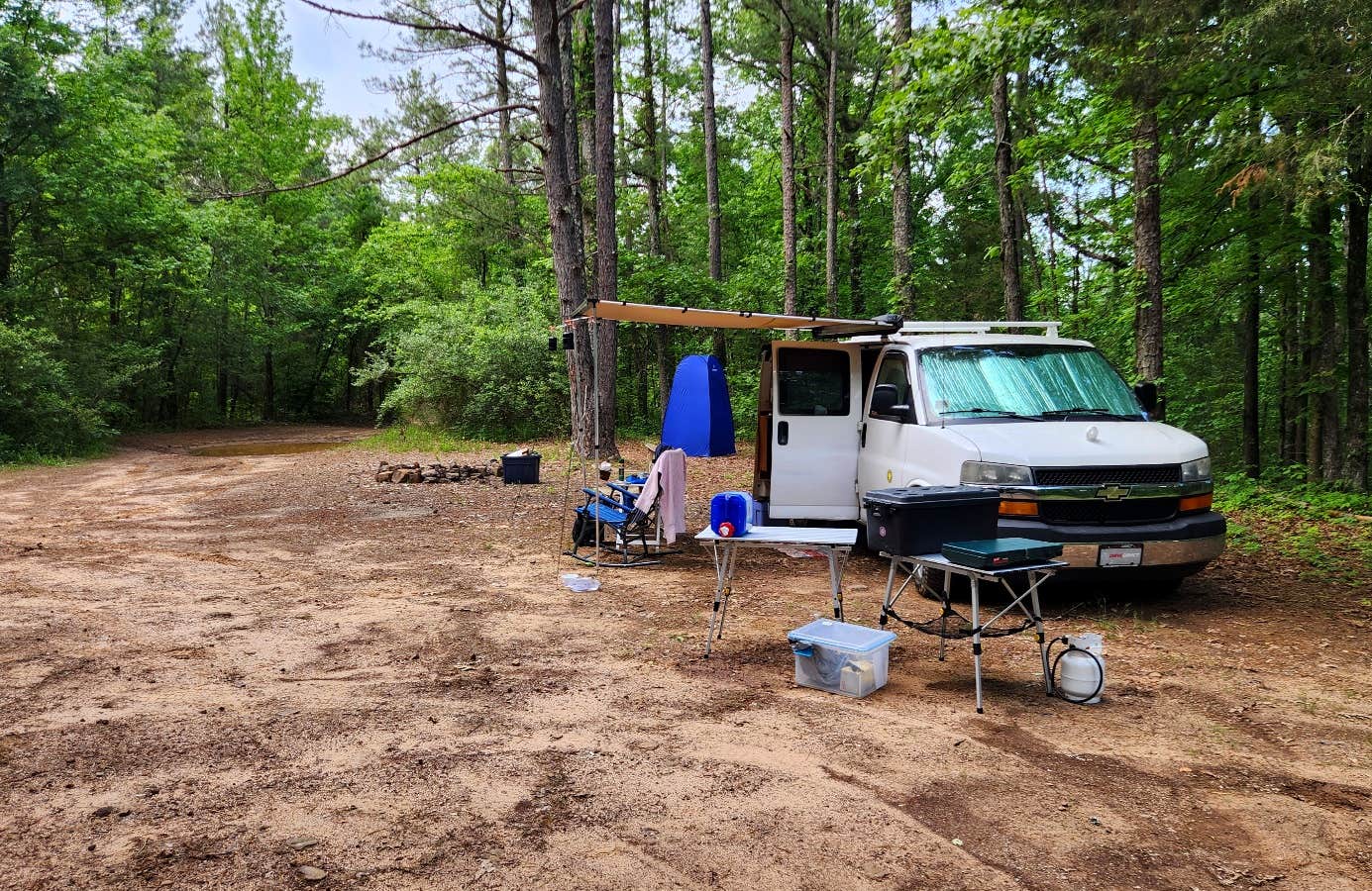 Camper-submitted photo at Adams Mountain Rd Dispersed Campsite near Buffalo National River