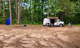 Camping near Bayou Bluff Point of Interest (POI): Adams Mountain Rd Dispersed Campsite, Hector, Arkansas