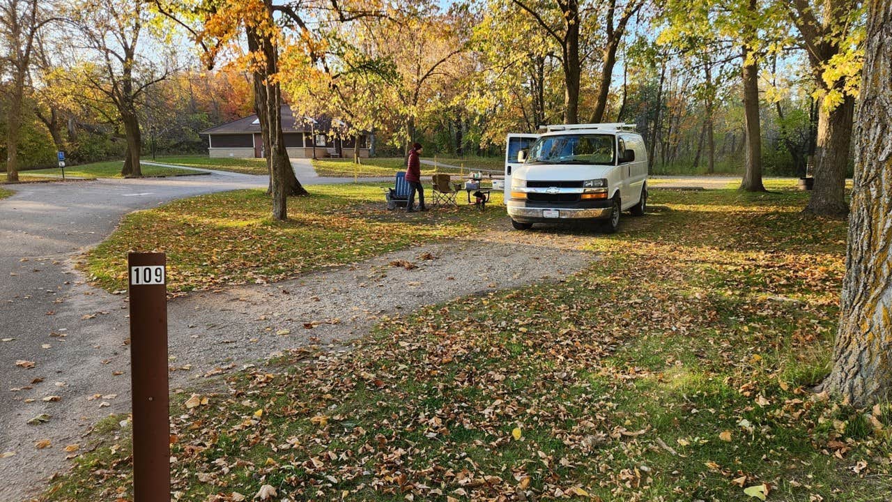 Fred S.'s photo of camping with pets at Lake Carlos State Park Campground near Starbuck, MN