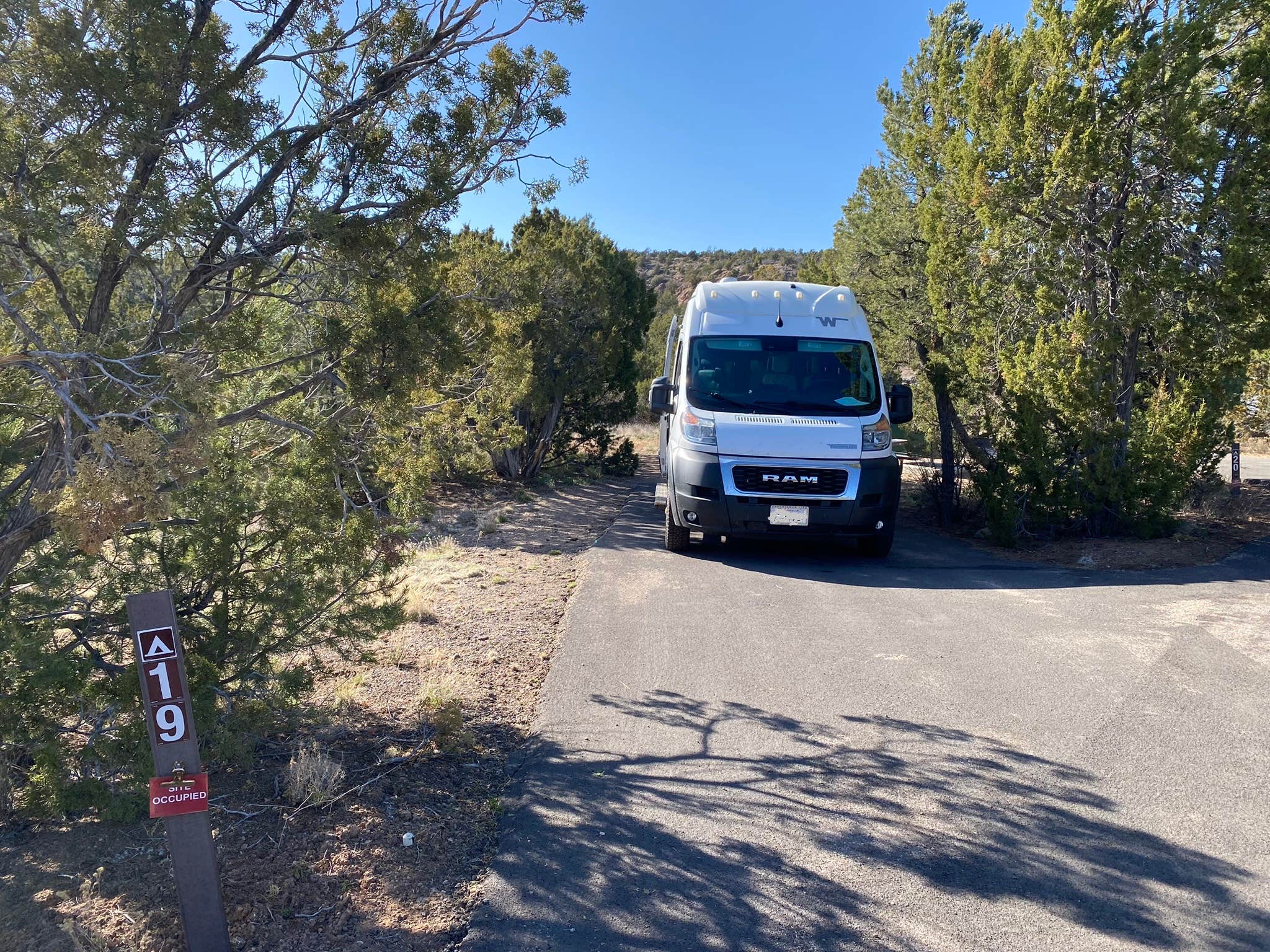 Kim G.'s photo of rv camping at Juniper Family Campground — Bandelier National Monument near Española, NM