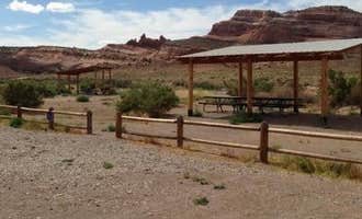 Camping near Pinyon pine yurt: Dewey Bridge Group Sites, Cisco, Utah