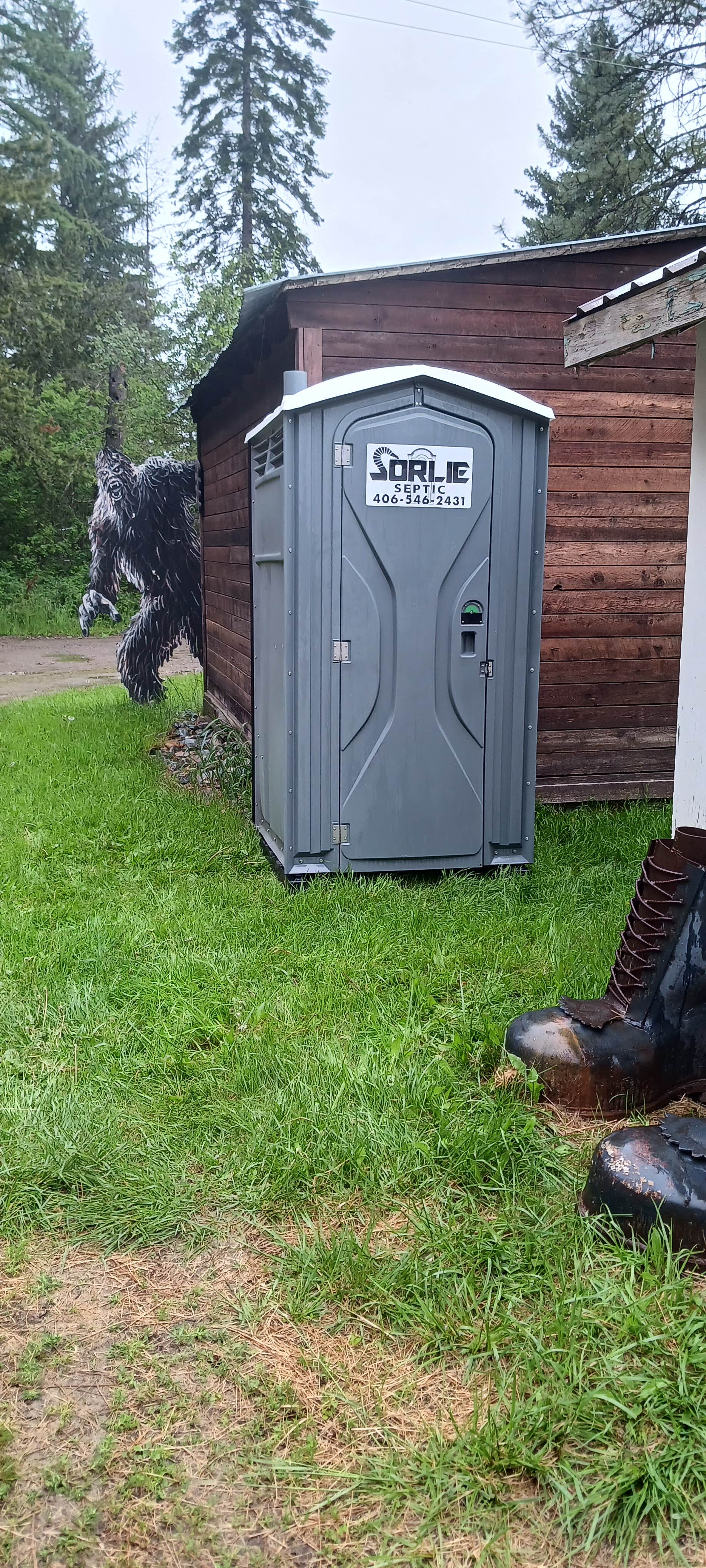 Deborah W.'s photo of camping with pets at Camp Squatch near Wallace, ID