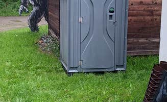 Deborah W.'s photo of camping with pets at Camp Squatch near Thompson Falls, MT