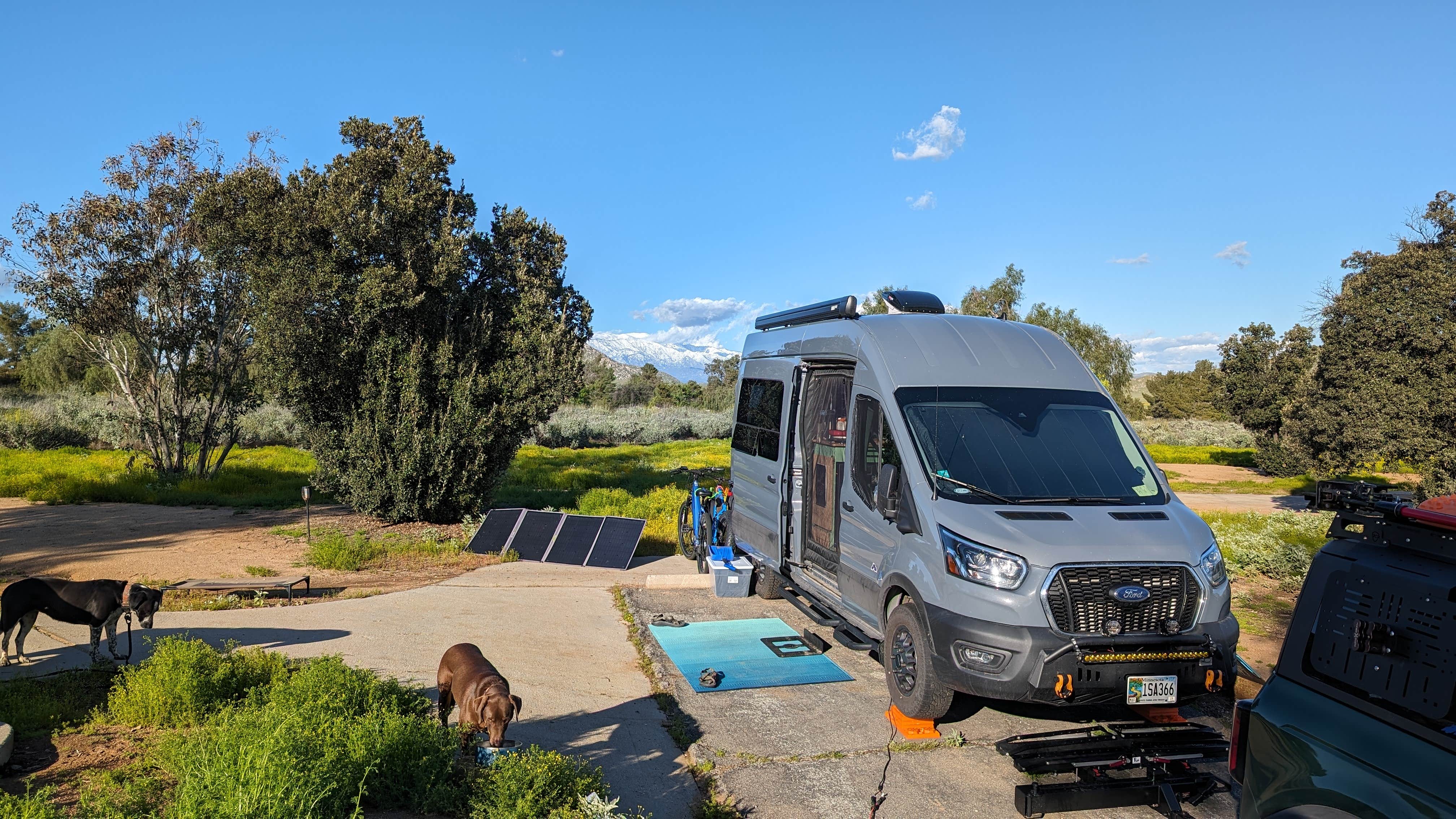 Matthew B.'s photo of camping with pets at Lake Perris State Recreational Area Campground near Fontana, CA