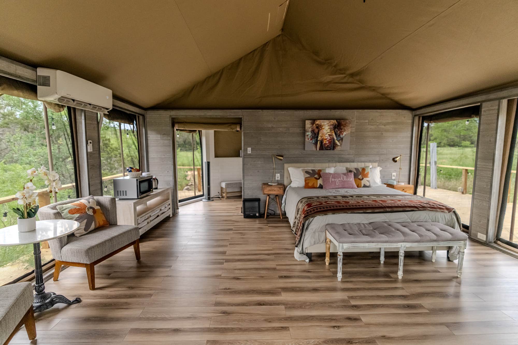 The Dyrt's photo of glamping accommodations at Loving Heart Retreats near Willow City, TX