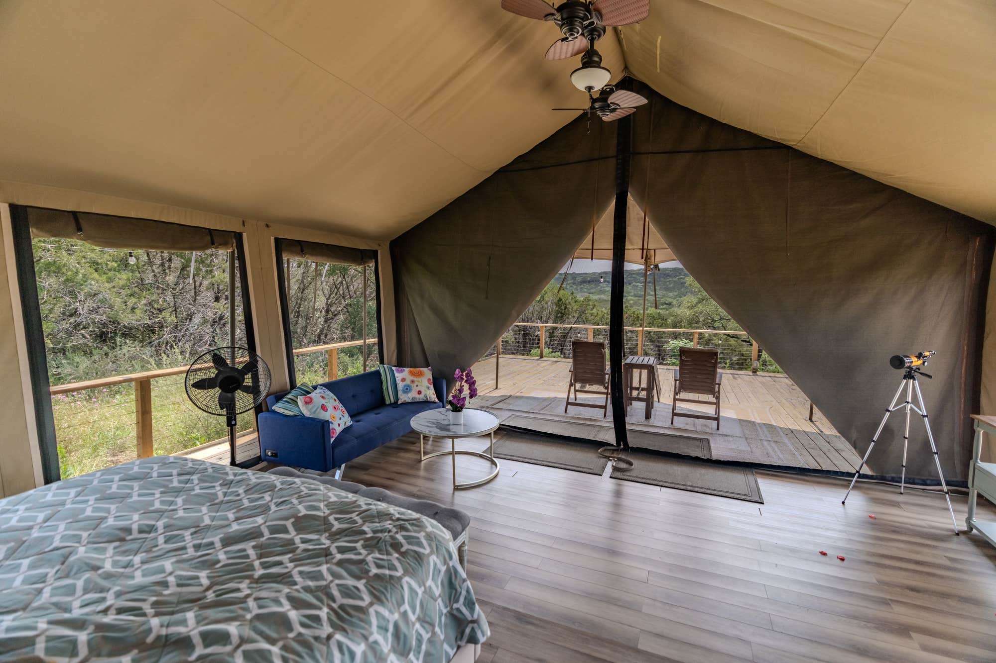 The Dyrt's photo of glamping accommodations at Loving Heart Retreats near Round Mountain, TX
