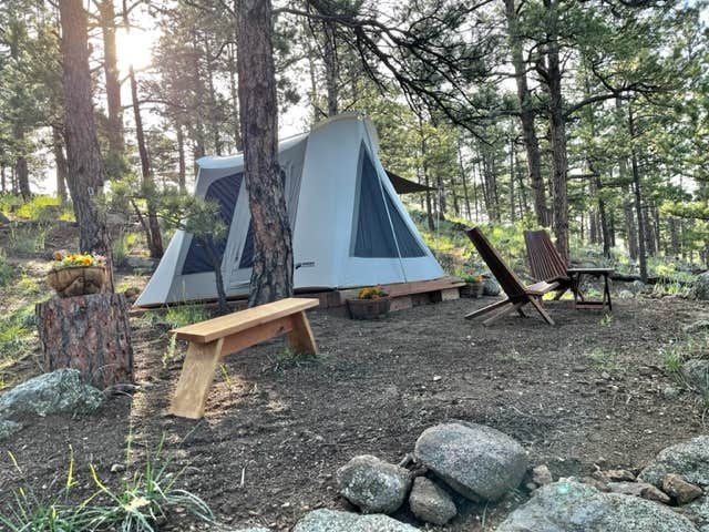 Camping near A-Lodge Boulder - Tent Sites: Vista Tranquila - Boulder Glamping, Boulder, Colorado
