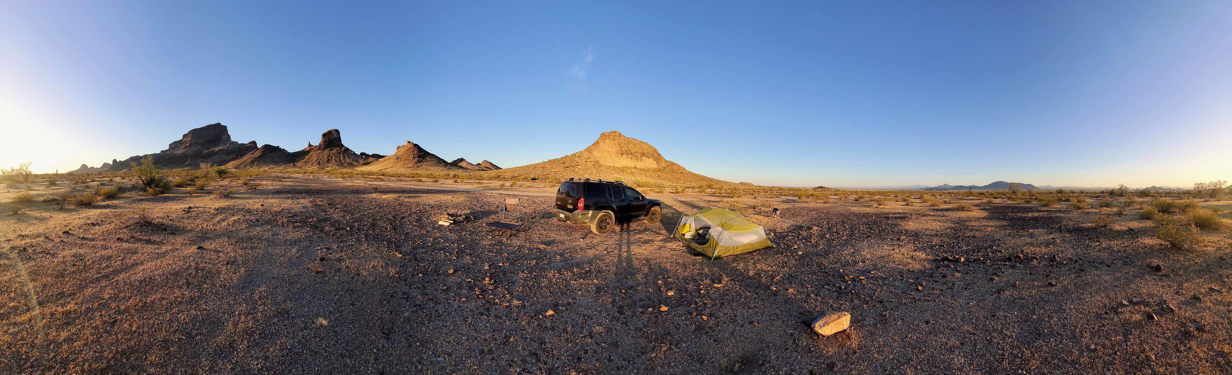 John's photo of a dispersed camping area at Saddle Mountain BLM (Tonopah, AZ) near Waddell, AZ