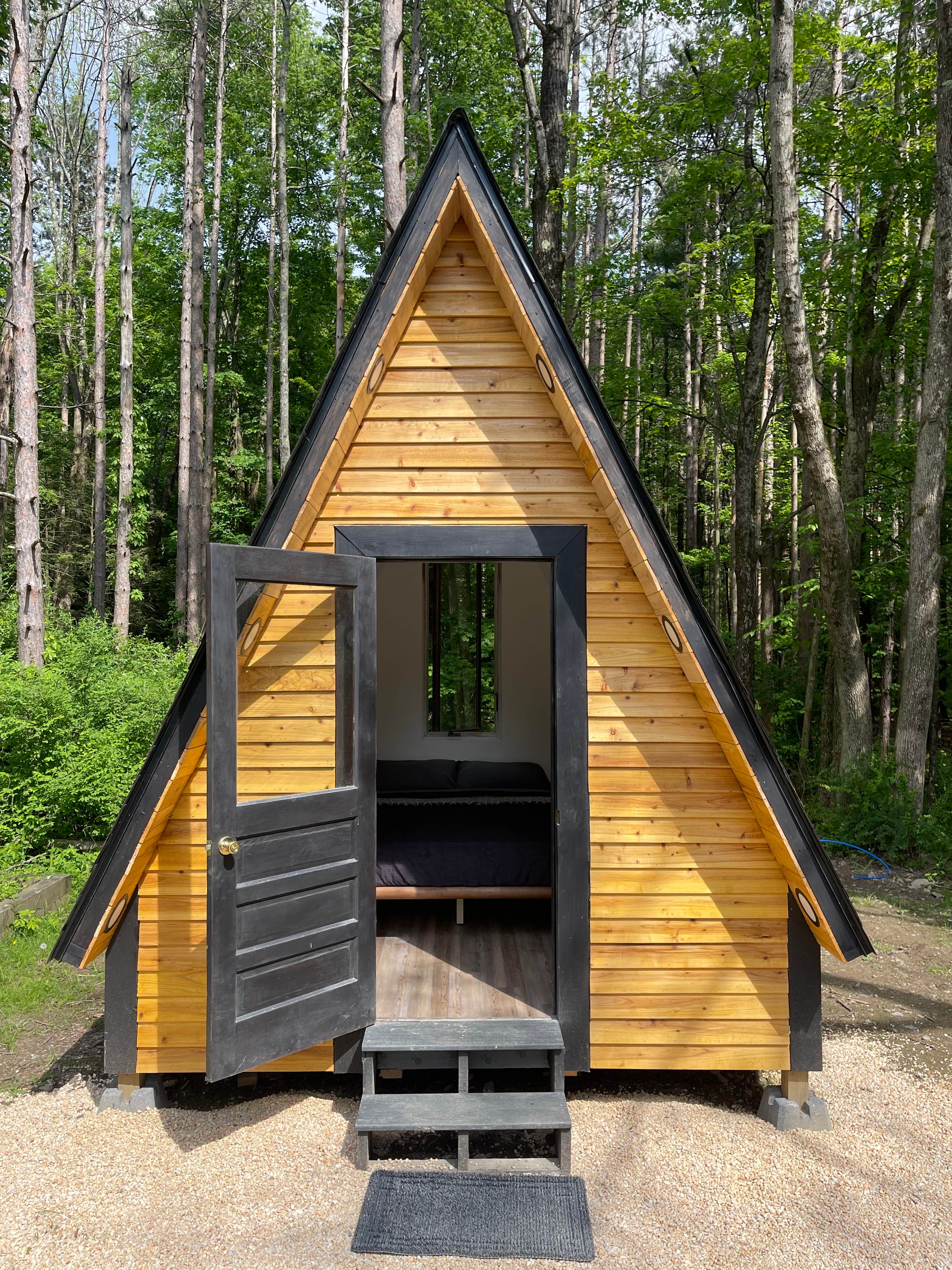 Jean C.'s photo of a cabin at Wanderlust Tiny A-Frame near Tobyhanna, PA