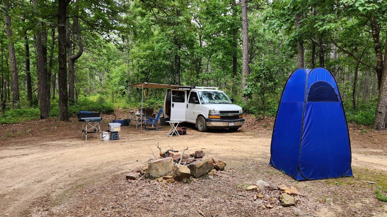 Fred S.'s photo at Eickleberry Rd Dispersed, Ozarks NF, AR near Lake Dardanelle