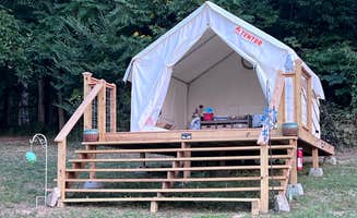 John D.'s photo of tent camping at Gnome Hollow at Dixon Hill Farms, LLC near Kingsport, TN