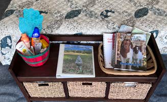 John D.'s photo of camping with pets at Gnome Hollow at Dixon Hill Farms, LLC near Cherokee National Forest