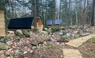 Ryan M.'s photo of a cabin at Runaround Woods near West Gardiner, ME