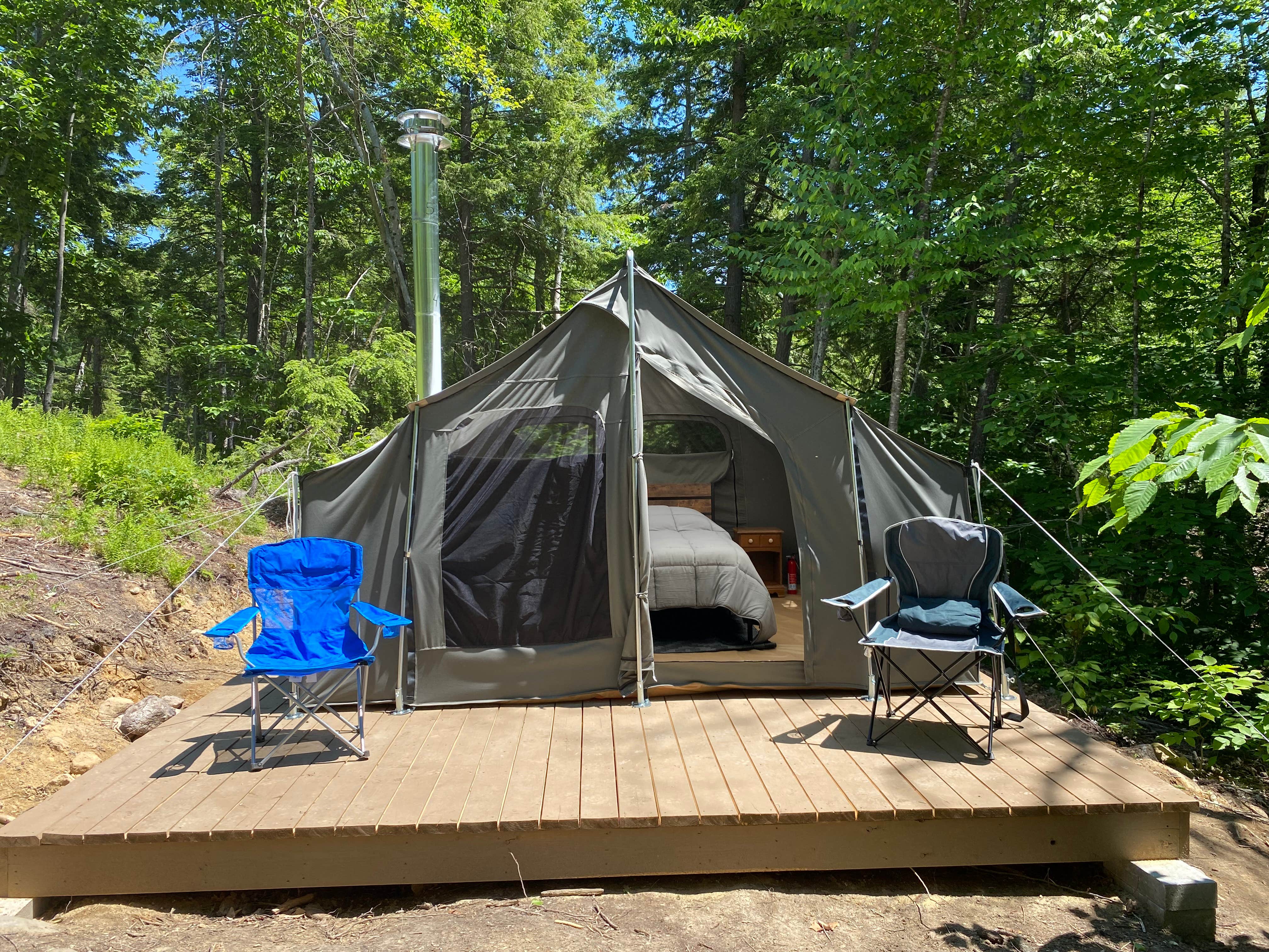 John E.'s photo of glamping accommodations at Tail-Tuckaway near Shapleigh, ME