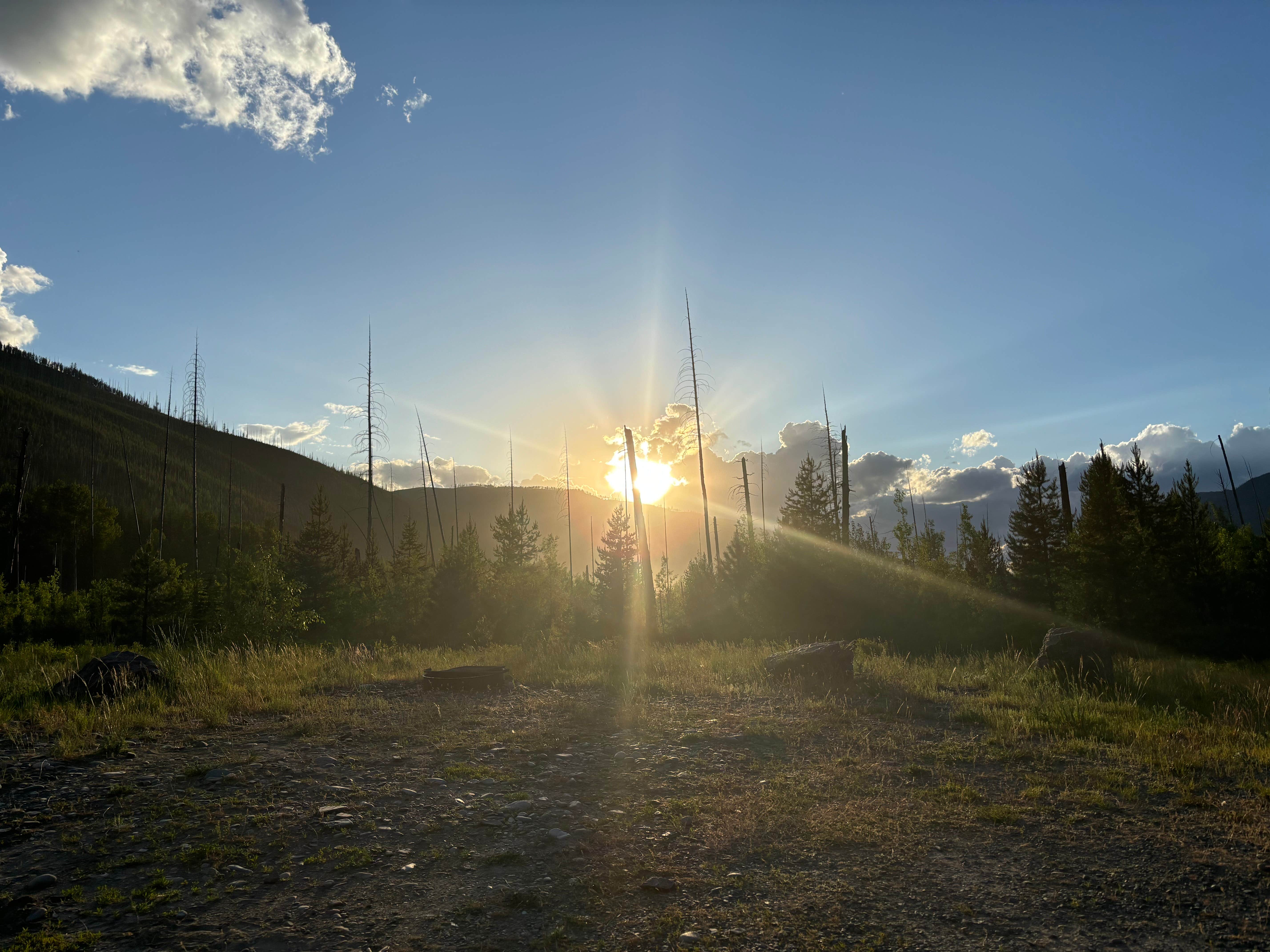 jess W.'s photo of a dispersed camping area at North fork Flathead River dispersed camping in Montana
