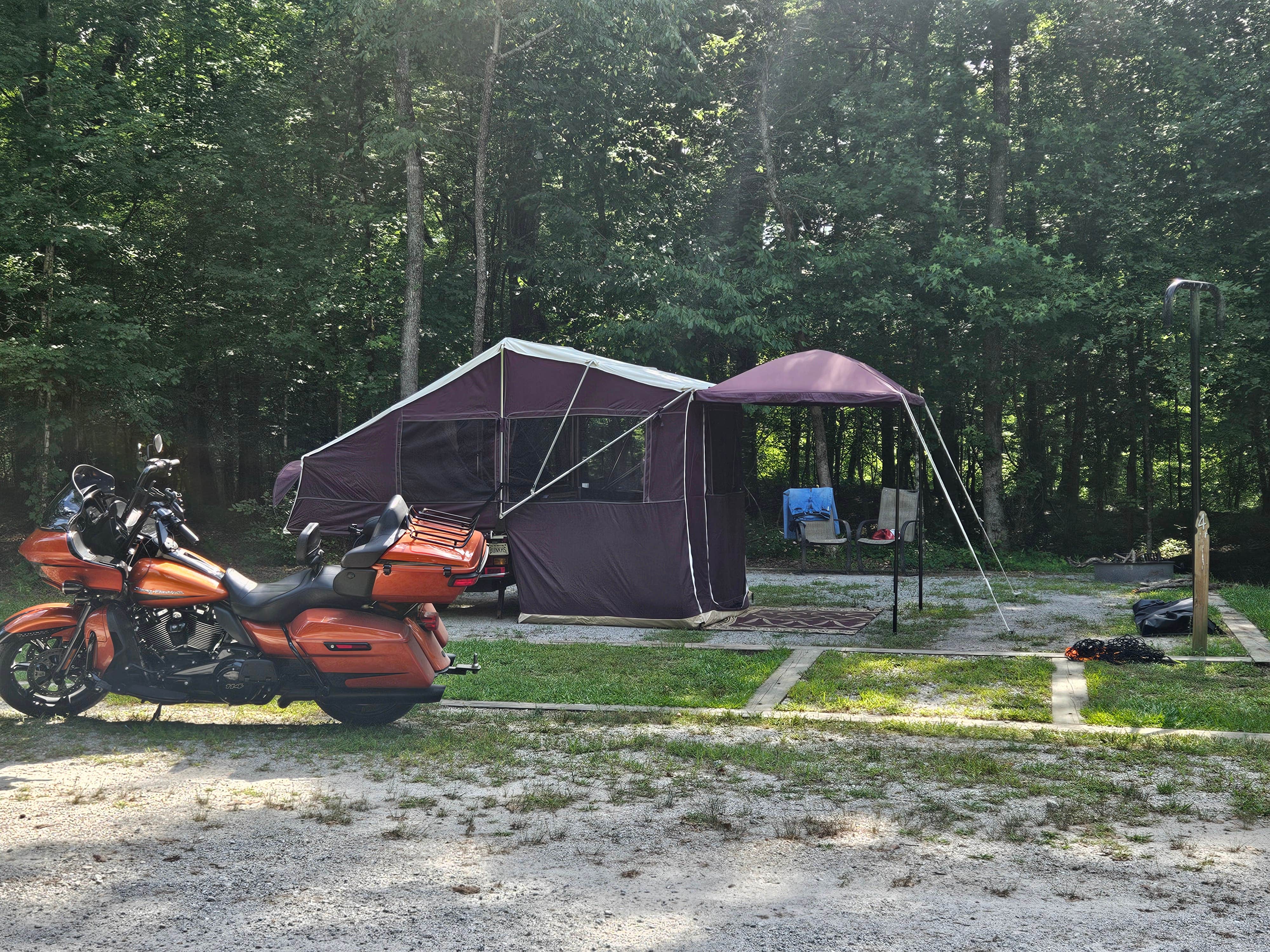 Ron G.'s photo of tent camping at Bush Head Shoals Park near Waverly Hall, GA