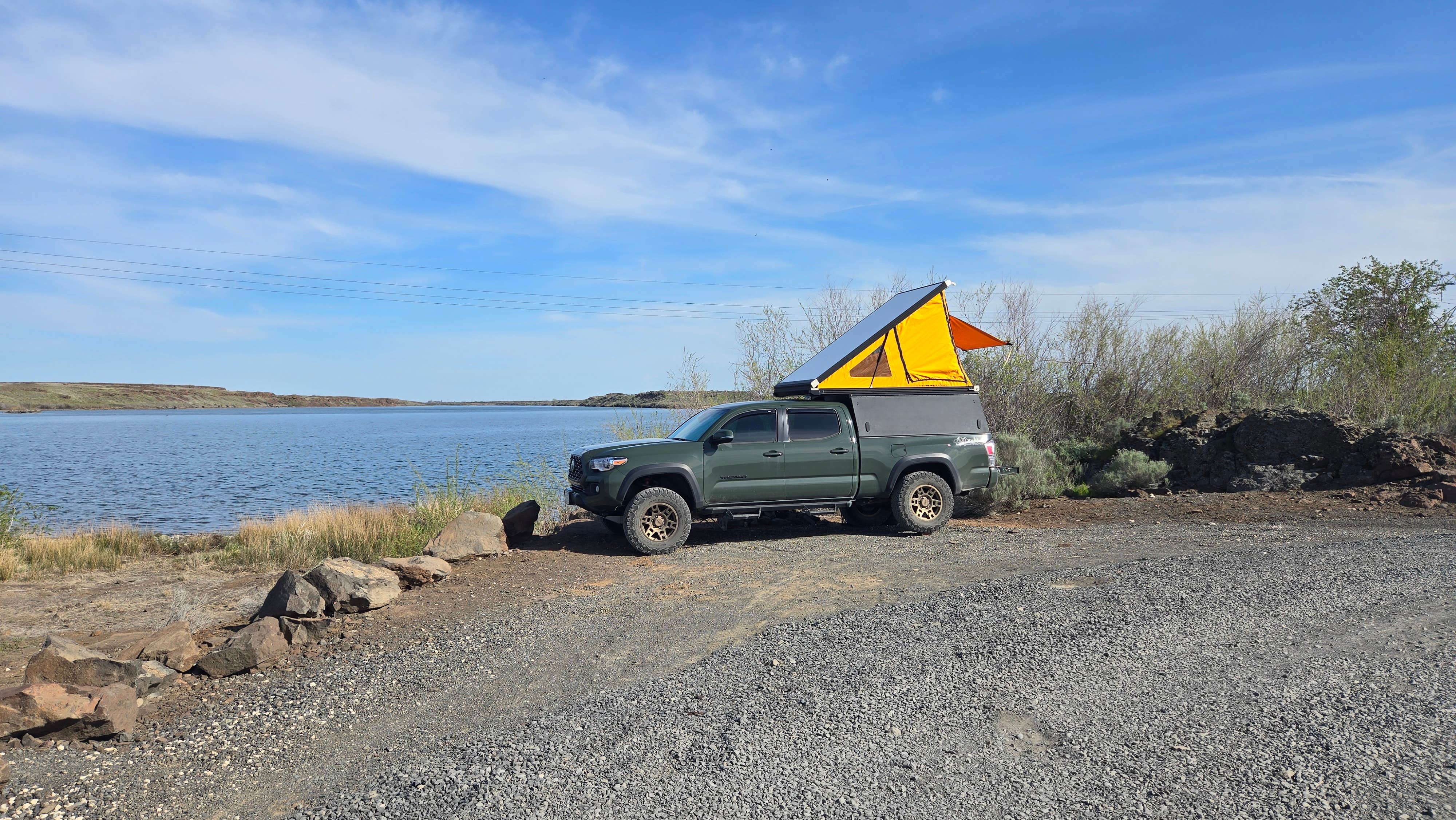 Camper-submitted photo at Burke Lake South near Quincy, WA